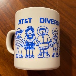 VINTAGE 1992 NEVER USED AT&T COFFEE MUG DIVERSITY DAY - GREAT COLLECTIBLE!